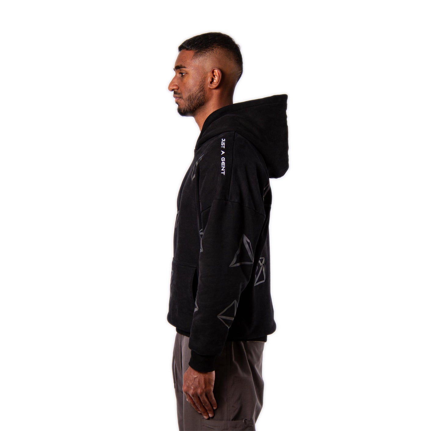 JUST A GENT INFINITE HOODIE BLACK - BRNCY